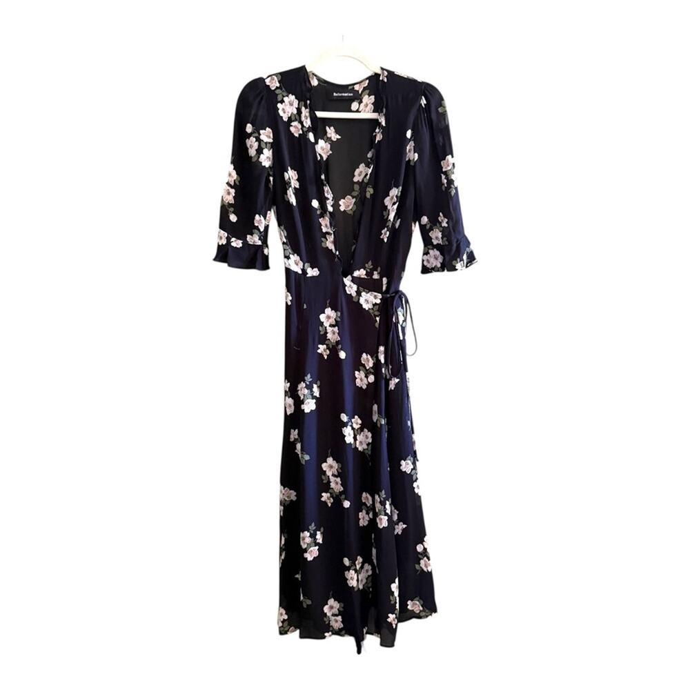 Reformation Amanda Wrap Dress in Serena Print Size S